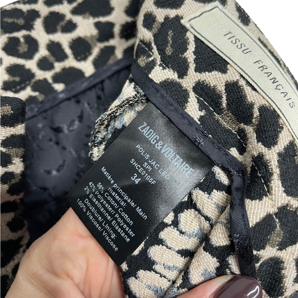 Zadig & Voltaire | Polic Jac Leopard Pants XS/34 - Picture 8 of 11